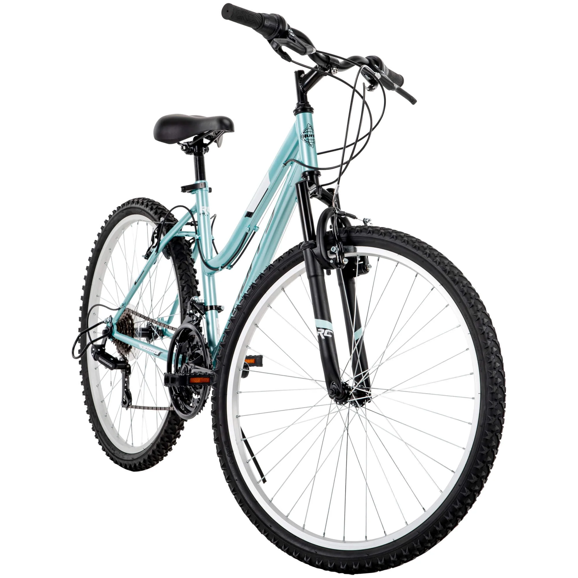 Huffy 26” Rock Creek Women's 18-Speed Mountain Bike, Mint