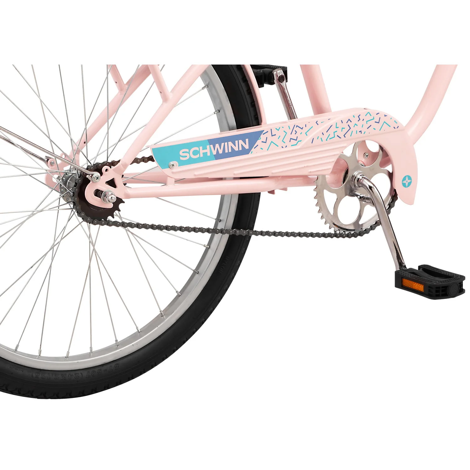 Schwinn Schwinn Baywood 1 Deluxe Cruiser Bike, 24-Inch Wheels, Single Speed, Pink