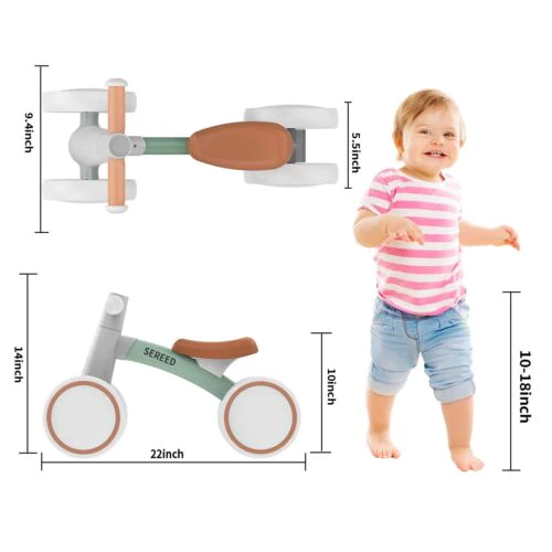 SEREED Baby Balance Bike for 1 Year Old Boys Girls 12-24 Month Toddler Balanc...