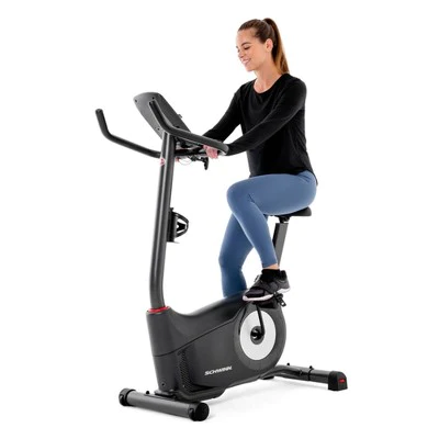 Schwinn 130 Upright Bike Exercise Bike - Silver