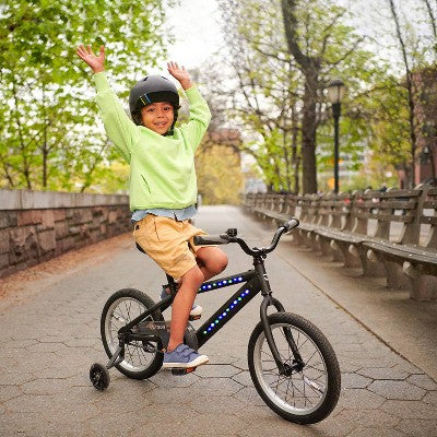 Jetson JLR M Light Up 16" Kids' Bike - Black