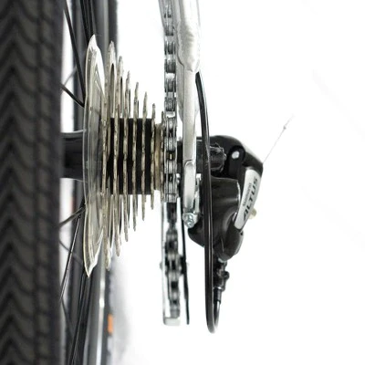 ZiZZO Liberte 8-Speed Aluminum 20" Folding Bike - Silver Black