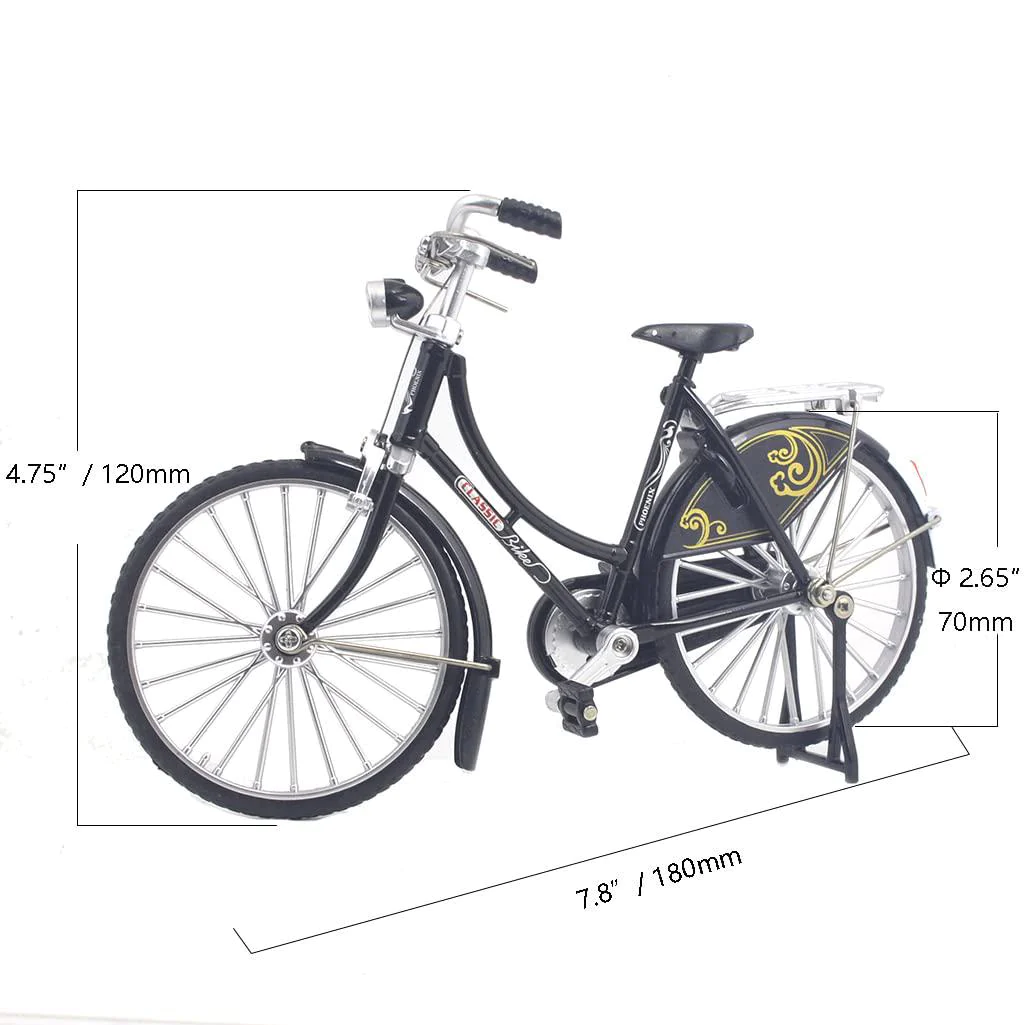 ailejia vintage metal bicycle ornaments desktop mini retro style alloy classical bike toy figurines bike home decoration for