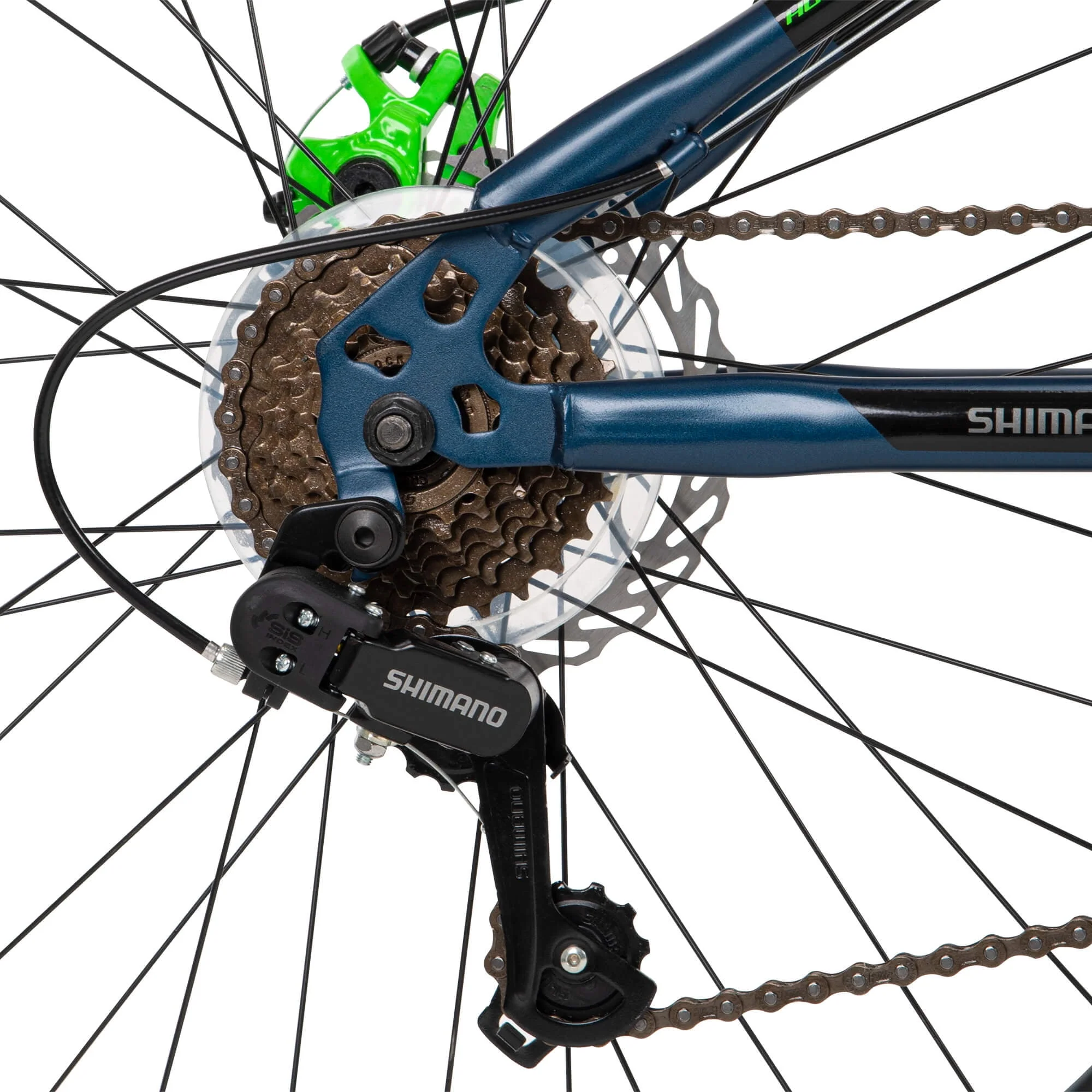 26-Inch Scout Men's 21-Speed Hardtail Mountain Bike, Denim Blue