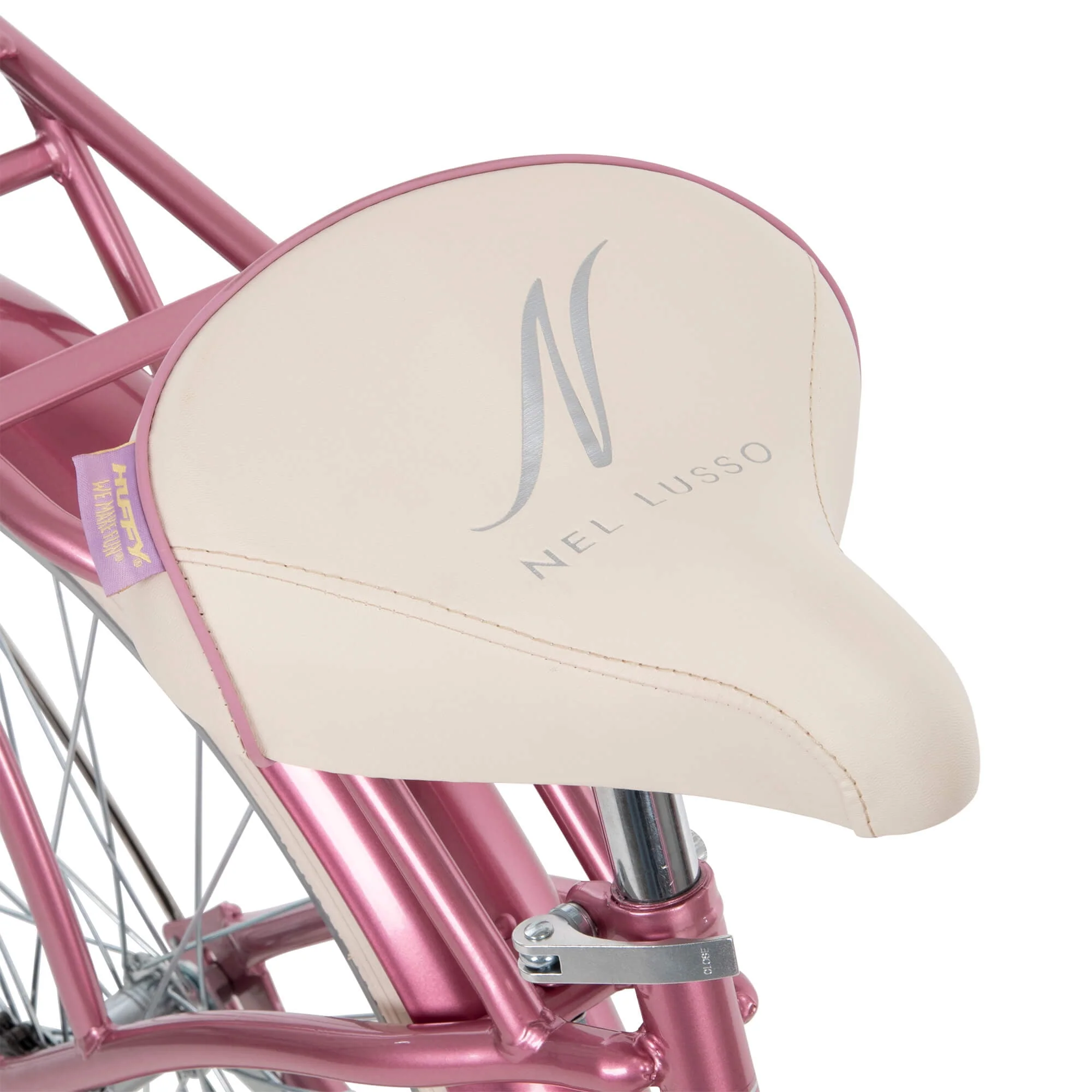 26 In. Nel Lusso Women's Beach Cruiser Bike, Pink Taffeta