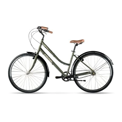 HEAD Groove 700c Belt Drive City Bike, Small, Moss Green