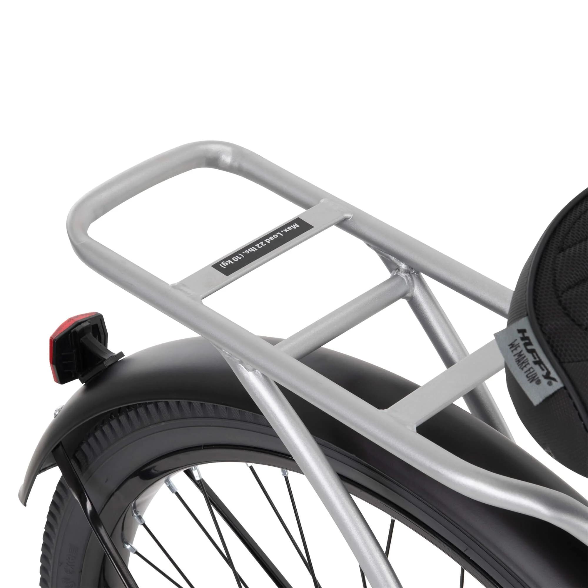 26 In. Nel Lusso Men’s Beach Cruiser Bike, Silver