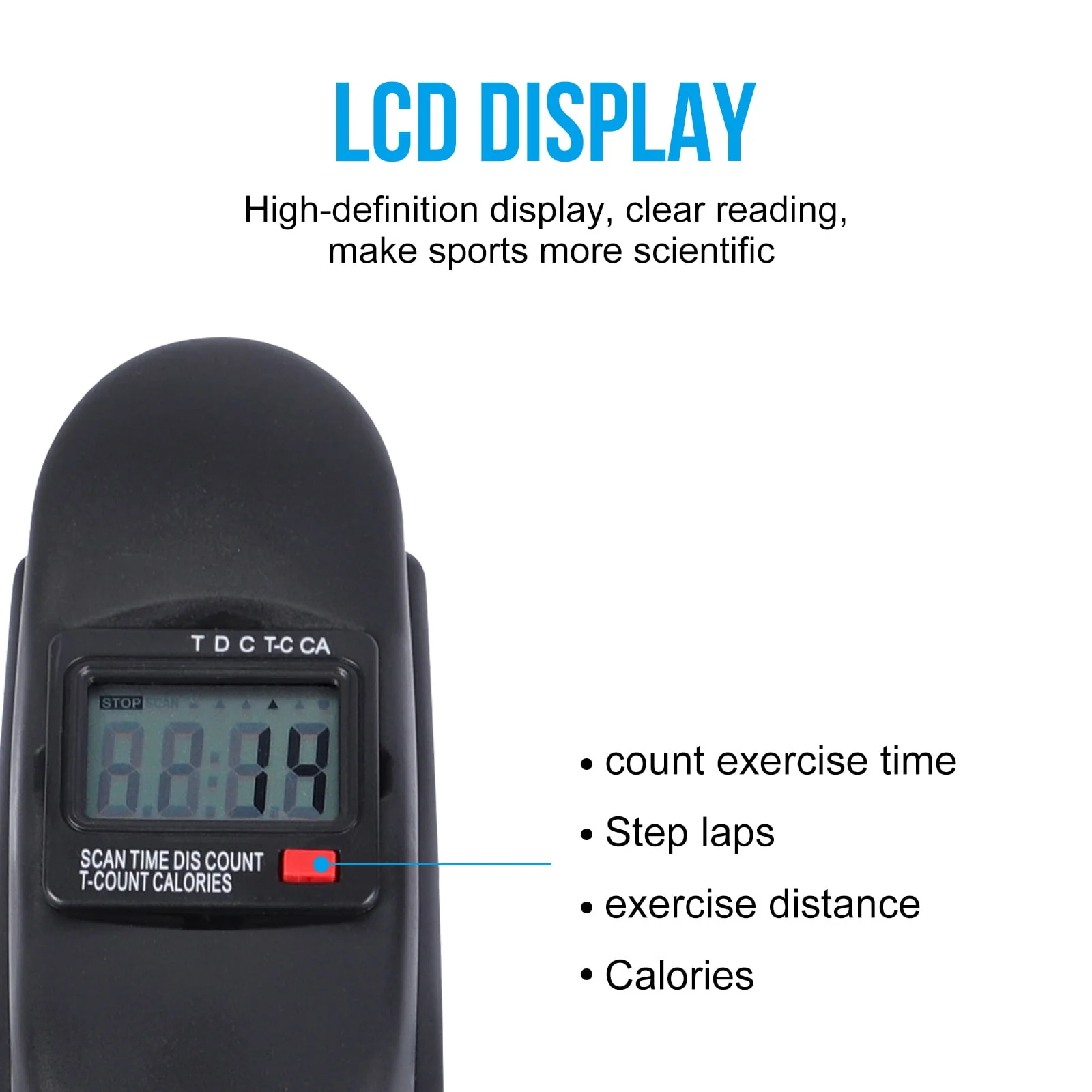 Mini Multi-Functional Stepper, Exercise Bike, Under Desk Pedal Exerciser, Mini Cycle Exercise Bike with Digital LCD Screen for Leg Arm and Knee in Home Office