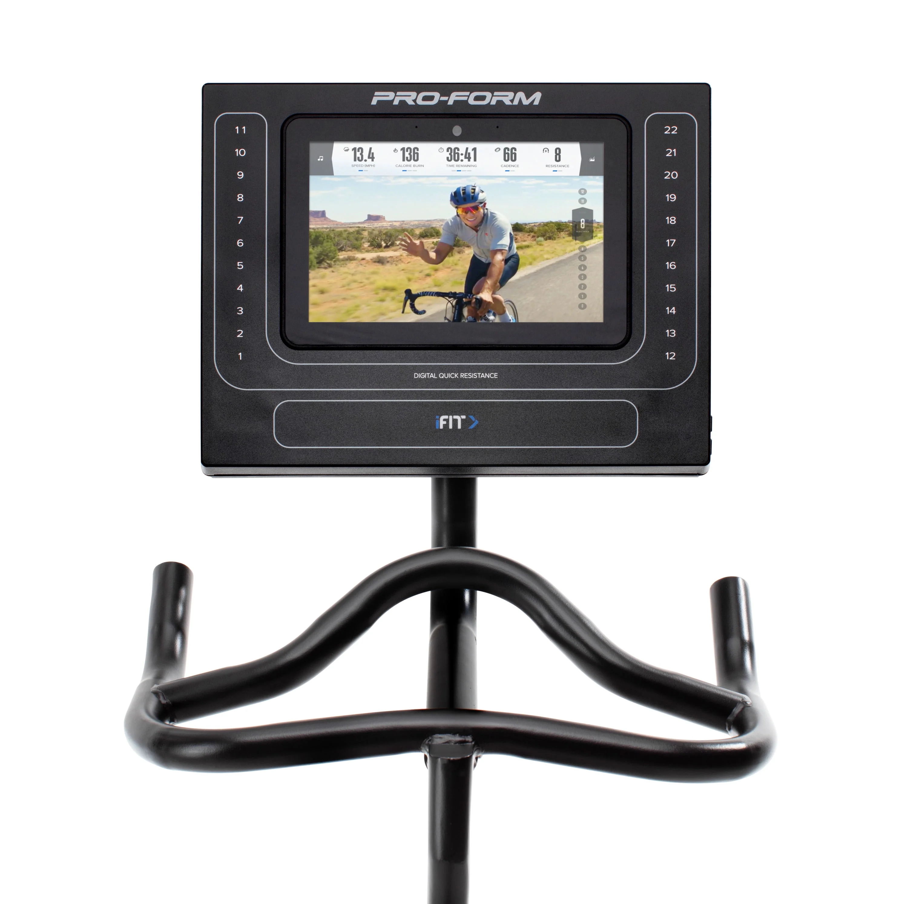 ProForm SMART Power 10.0 Exercise Bike with 10” HD Touchscreen and 30-Day iFIT Membership for Studio Classes & Global Workouts