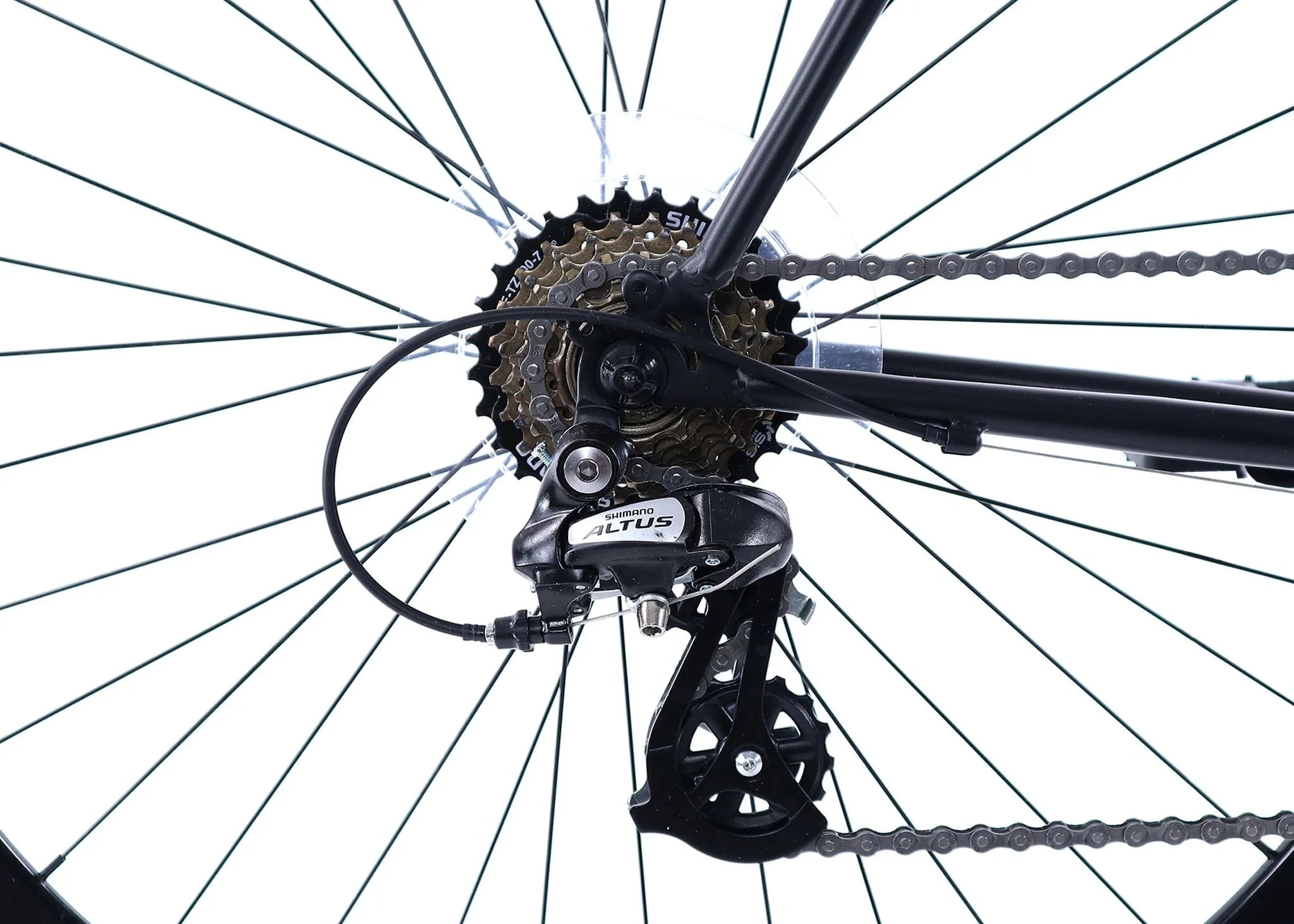 Golden Cycles Velo-7 Urban Commuter Bike, 7 Speed Golden Series Road Bike with 700c Wheels