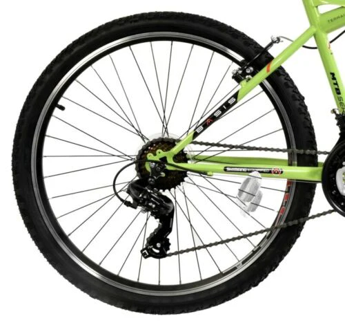 Basis Connect Mountain Bike 26" Wheel MTB Unisex 18 Speed Shimano Bicycle Green