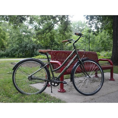 HEAD Groove 700c Belt Drive City Bike, Small, Moss Green