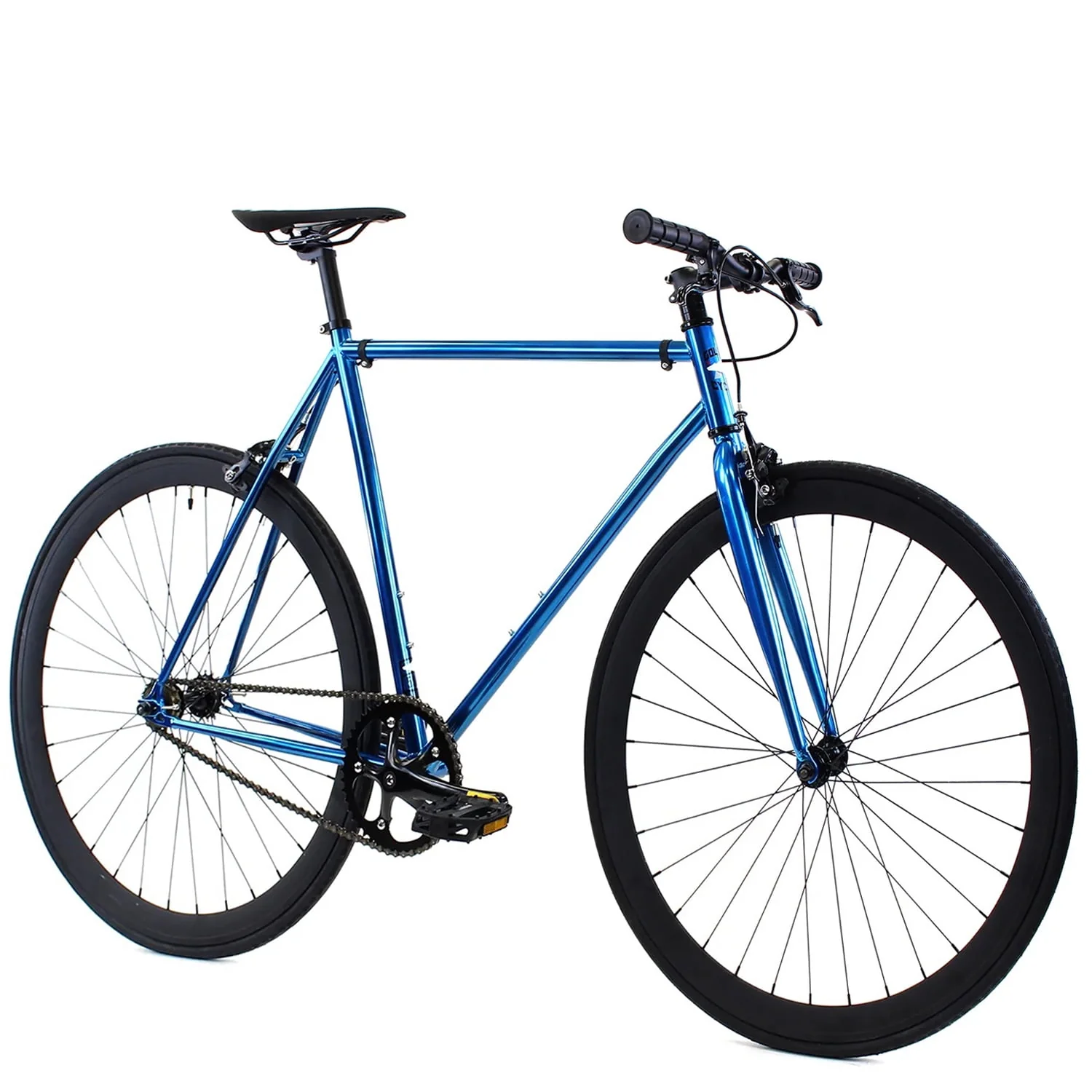 Golden Cycles Single Speed Fixed Gear Bike with Front & Rear Brakes