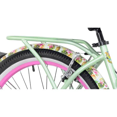 Kent Margaritaville 26" Cruiser Bike   - Light Mint Green/Pink