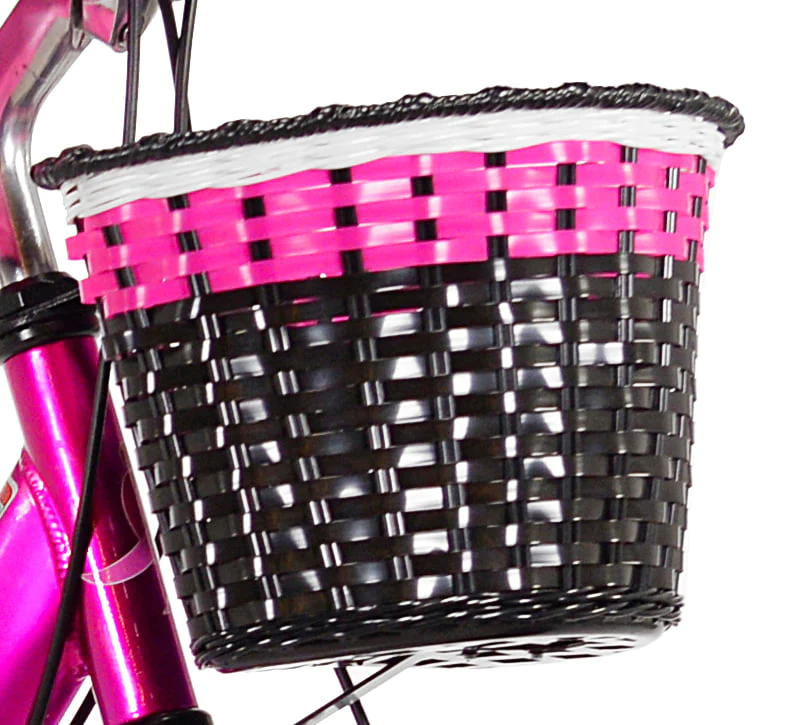 G. Komen 24 In. Multi-Speed Cruiser Girl's Bike, Pink, White and Black