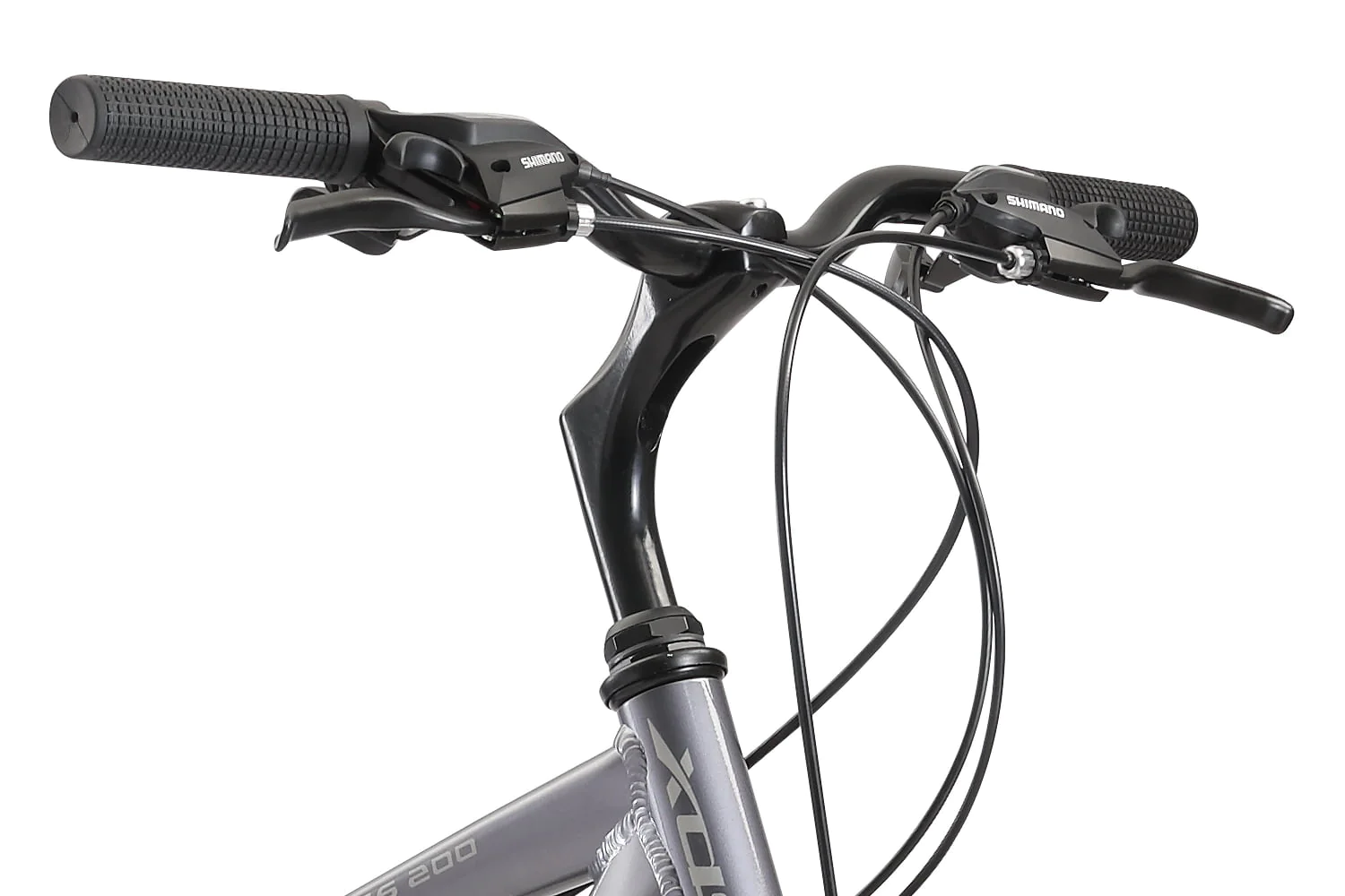 XDS Cross 200 21sp, Men's 700C Hybrid City Commuter Bike, Color:  Matt Black, Frame Size: 15