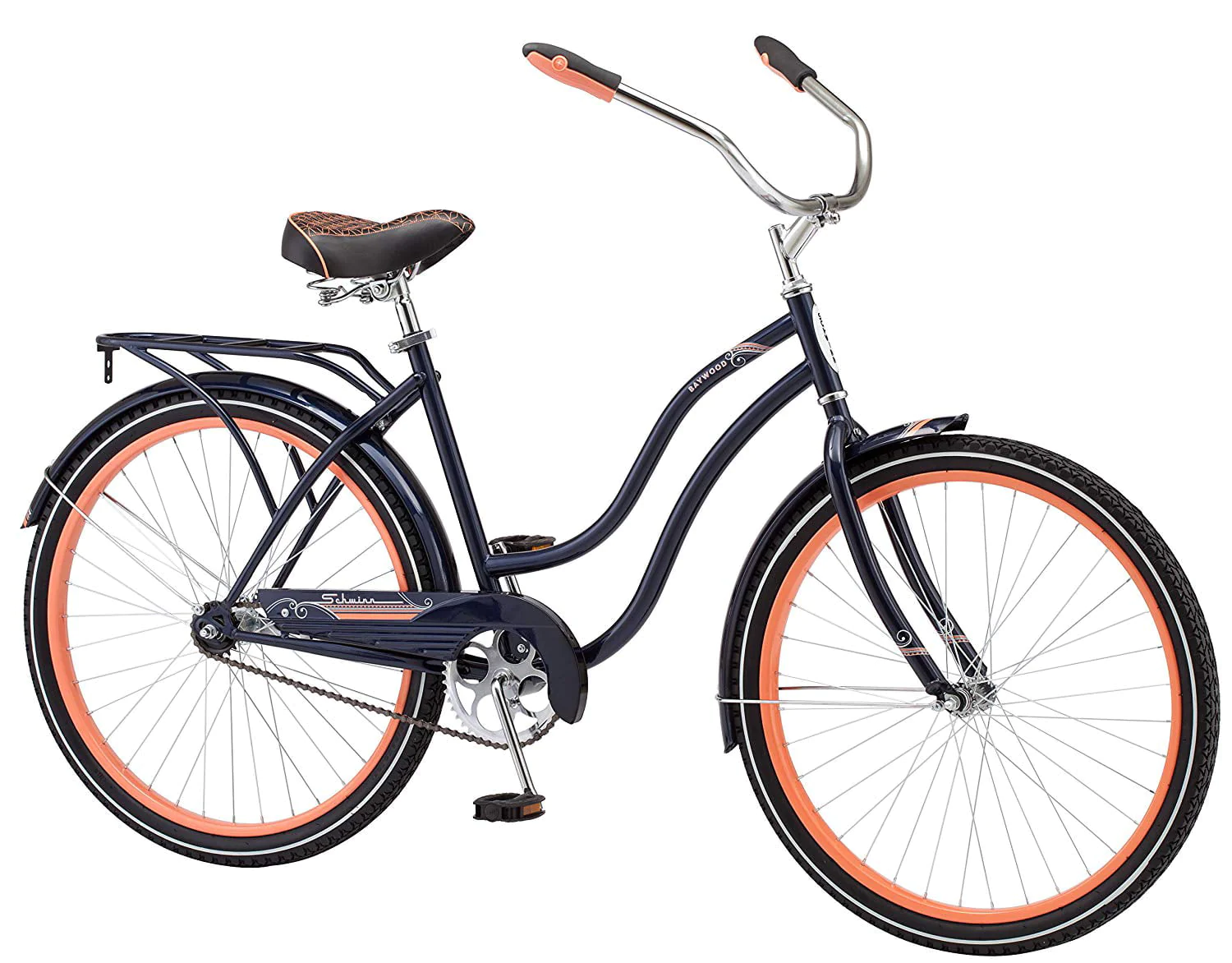 Schwinn Baywood Women's Cruiser 26 In. Bicycle, Navy Blue
