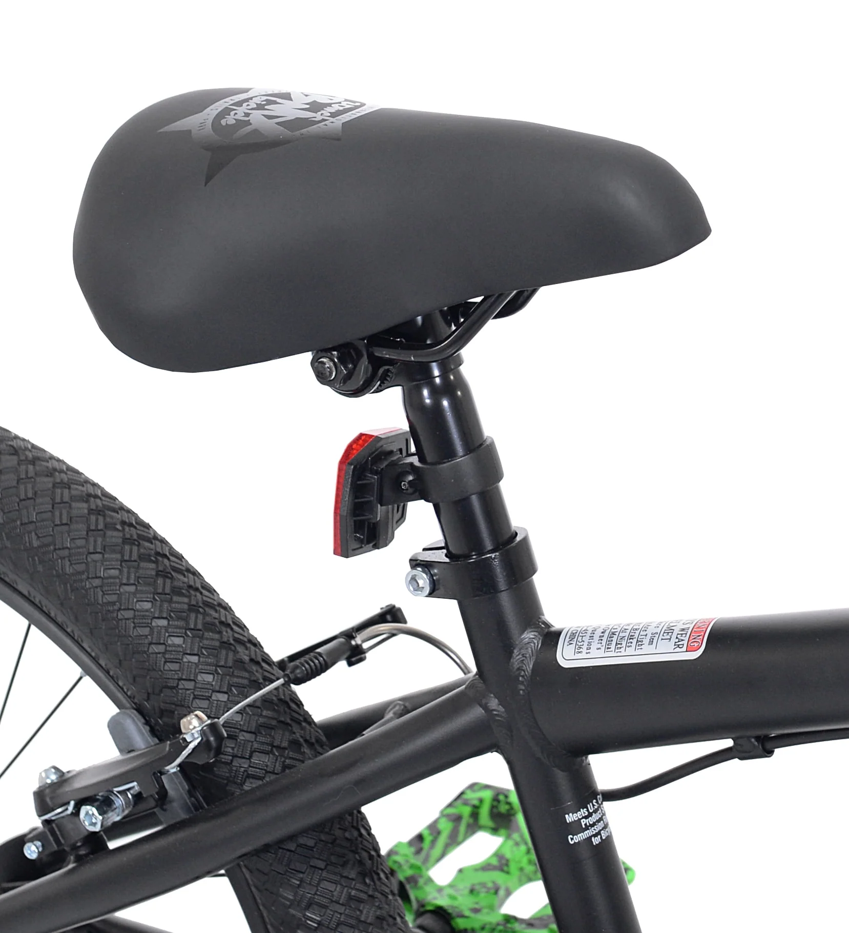 20 in. Chaos Boy's BMX Child Bicycle, Hydro Dip Matte Black