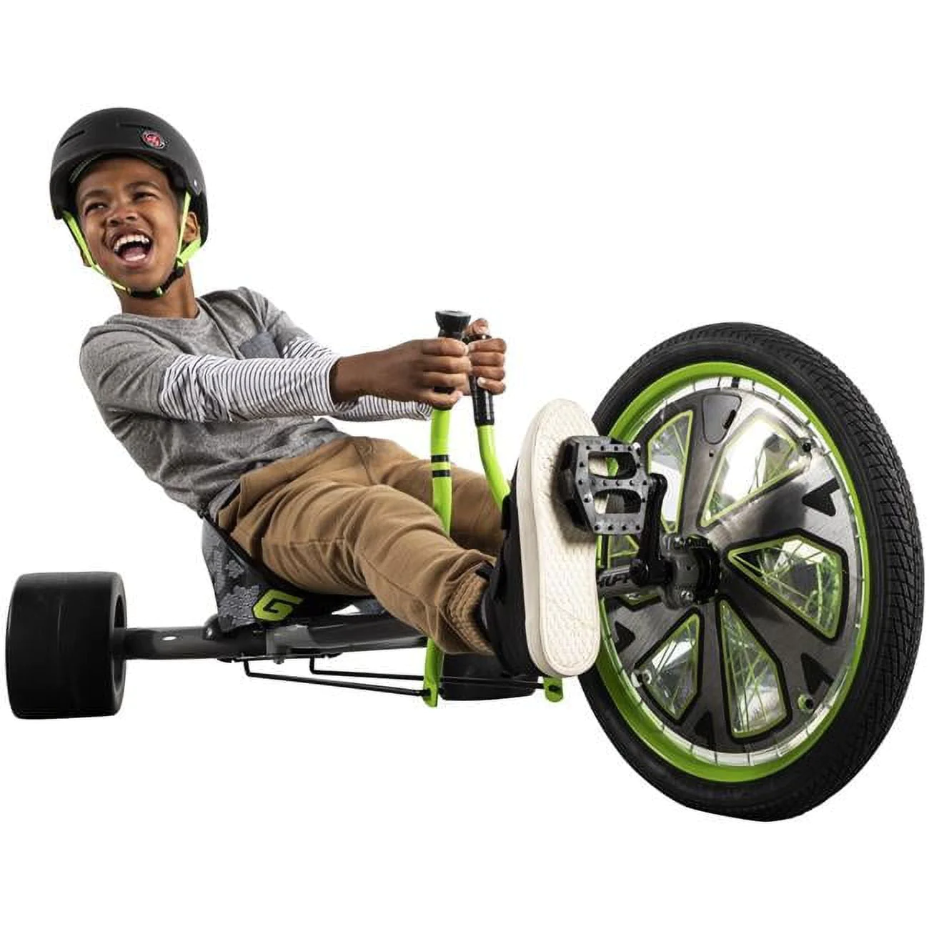 Huffy Green Machine 20-inch 3-Wheel Tricycle in Green and Gray