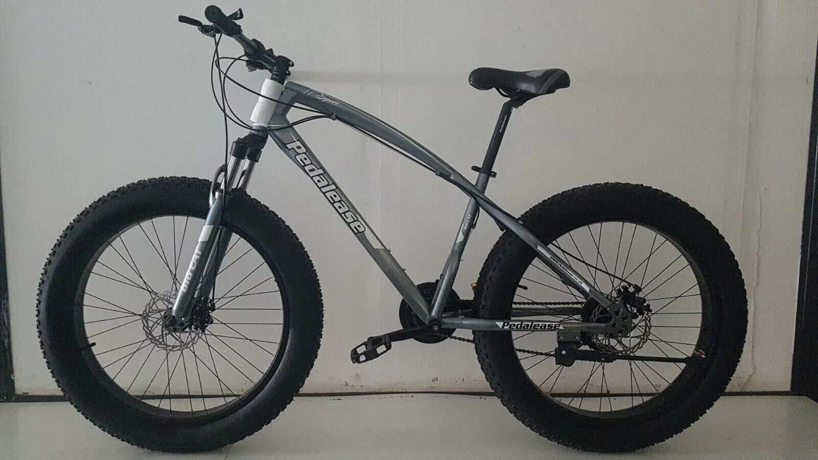 26" Gray Big Cat Fat Bike G MTB Snow Beach front suspension,dis<wbr/>c brake 21sp