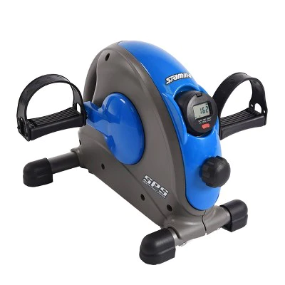 Mini Exercise Bike with Smooth Pedal System, Blue with Smart Workout App, No Subscription Required