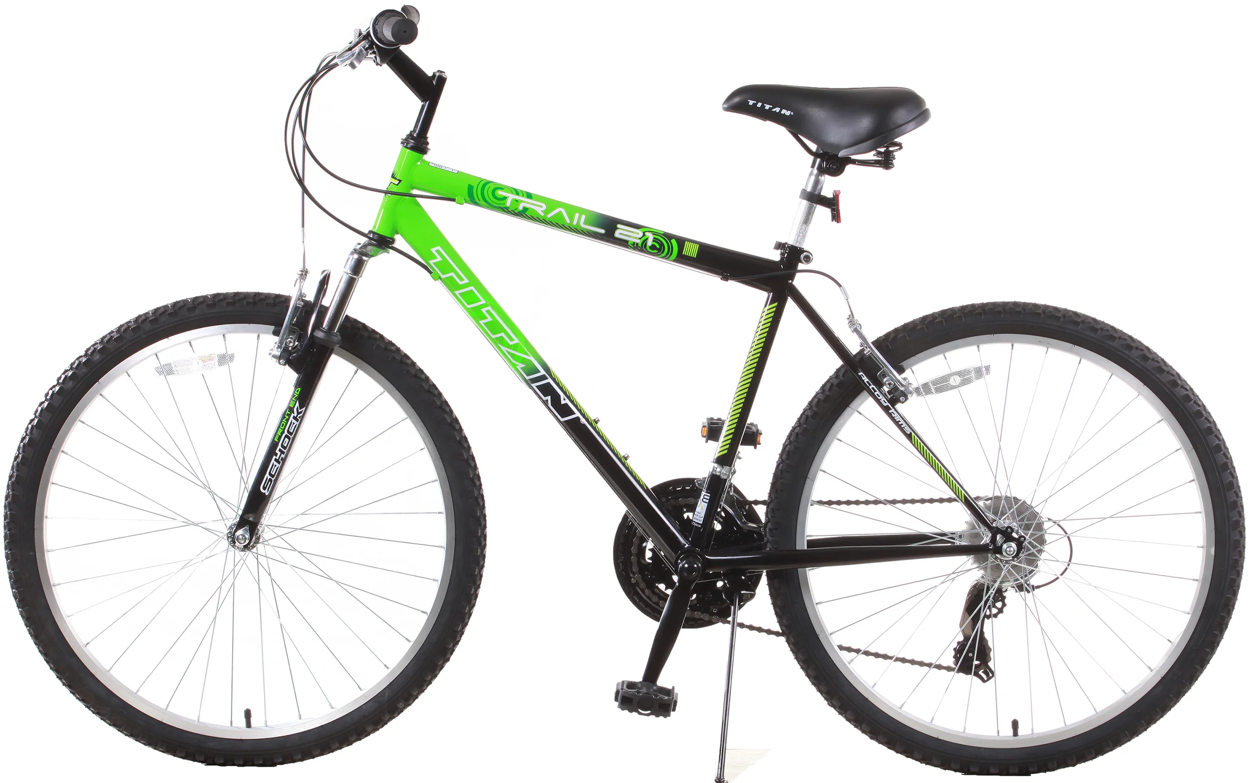 Titan Trail 21-speed Suspension Men&s;s Mountain Bike, Black