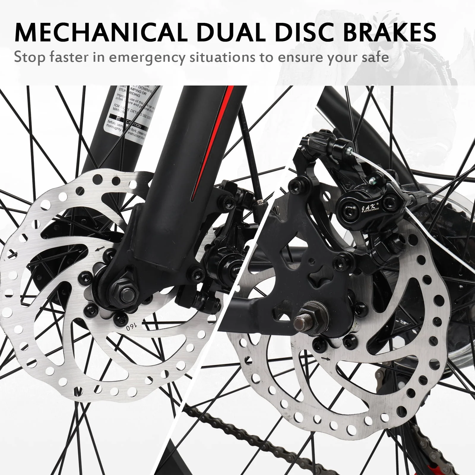 Ktaxon 26in Fat Tire Mountain Bike, 21 Speeds Shimano Drivetrain, High Carbon Steel, Red Black