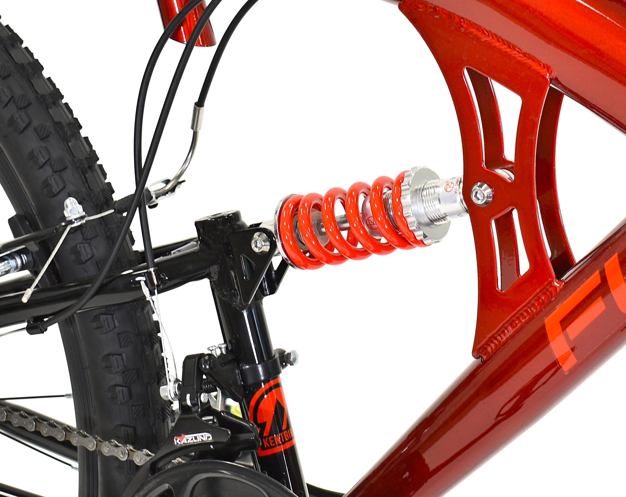 29 in. Flexor Men's Dual Suspension Mountain Bike, Red