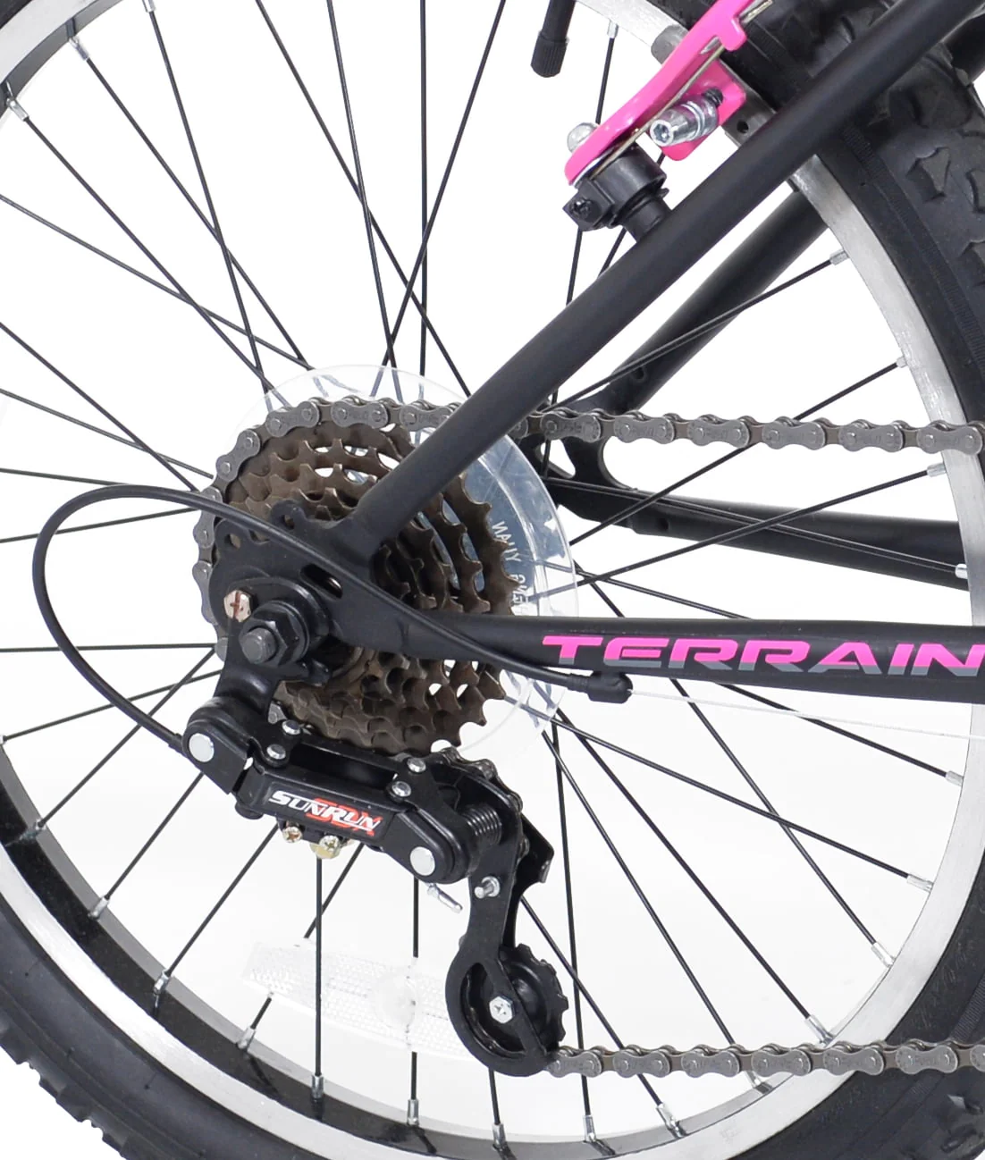 Kent 20-inch Girl's Kobra Mountain Child Bicycle, Black/Pink