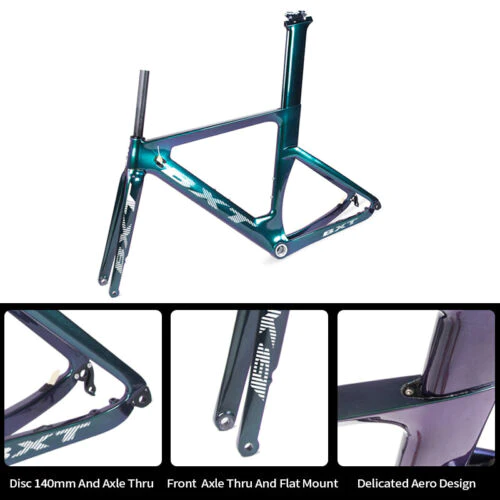 700c Carbon Road Bike Ultralight Double Disc Brake Racing Complete Road Bicycle