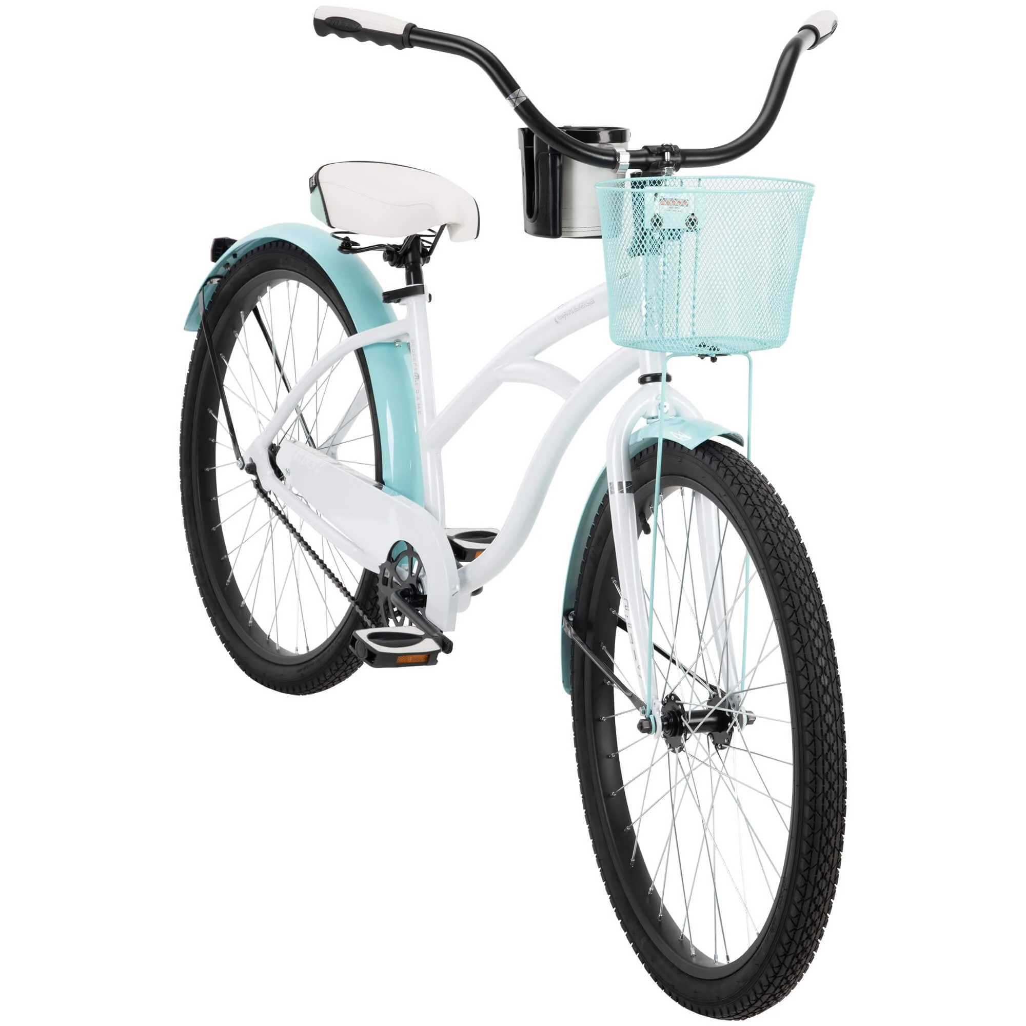 26 In. Carlisle Women's Comfort Cruiser Bike, White
