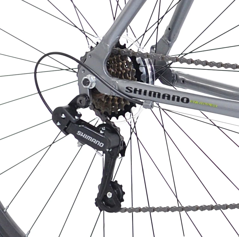 Genesis 700 C Saber Men's Aluminum Road Bike with 21 Speeds, Gray