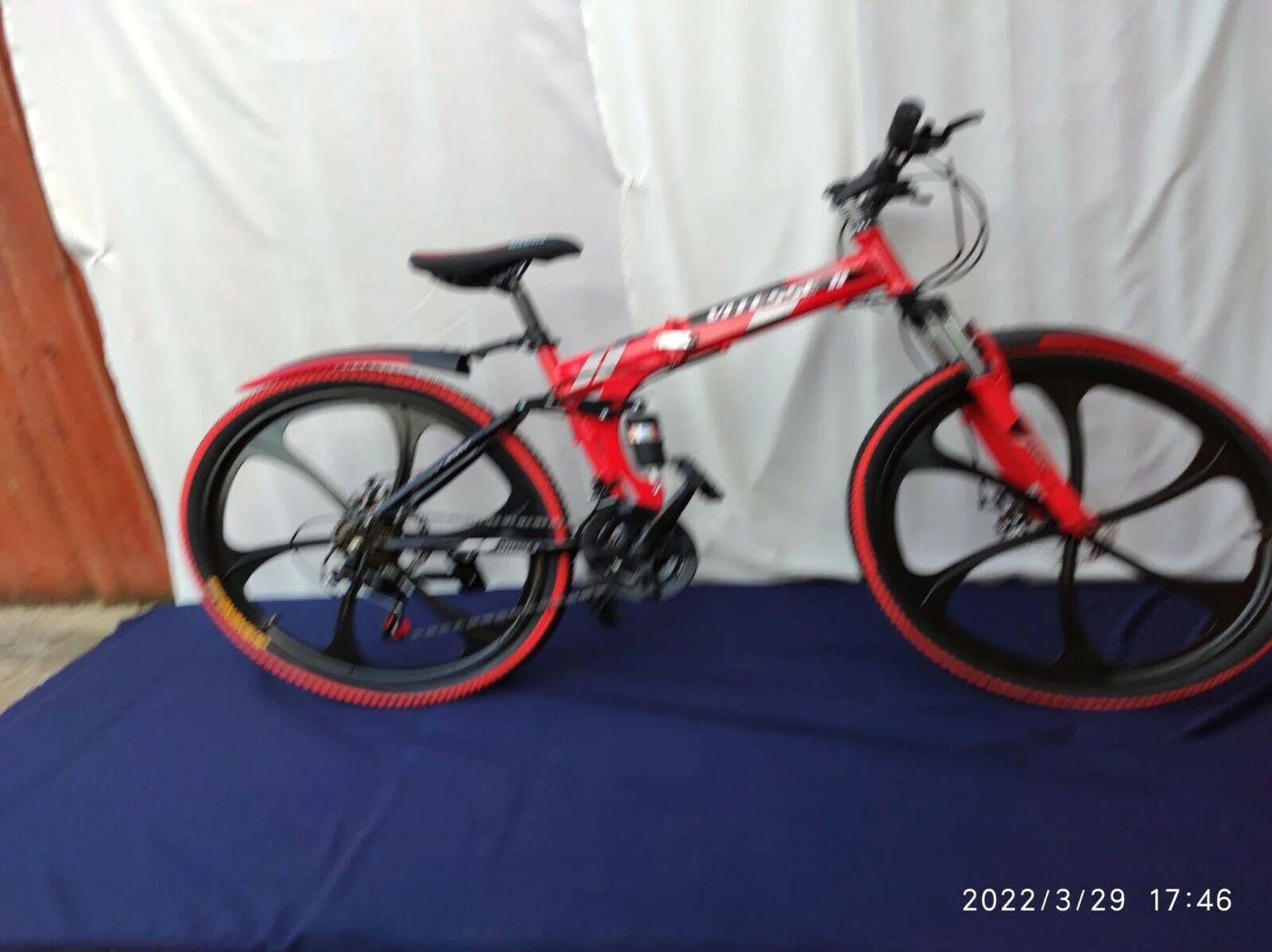 Childrens Kids 26" folding Mountain Bike Dual suspension bicycle, 21 speed