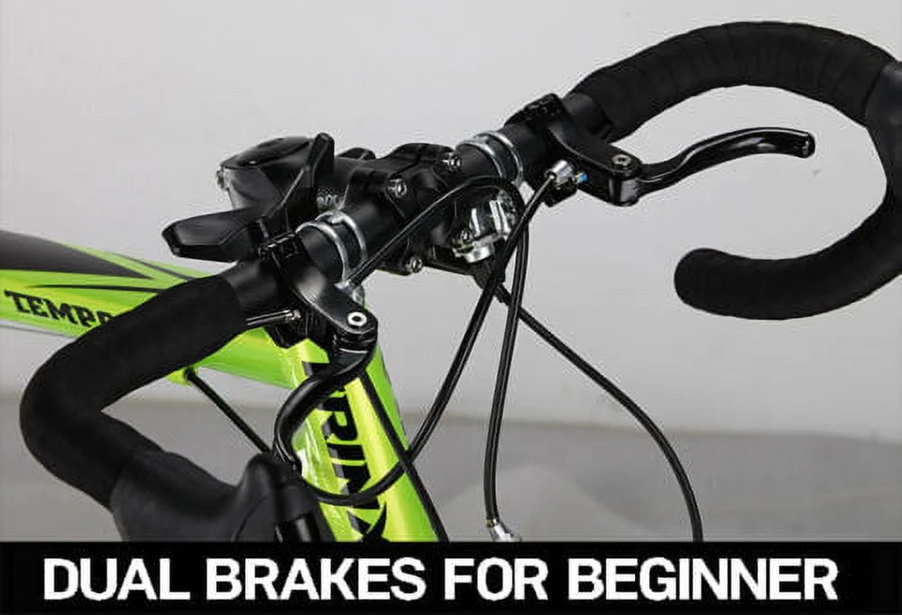 Trinx TEMPO1.0 700C Road Bike 21 Speed Racing Bicycle Black Green