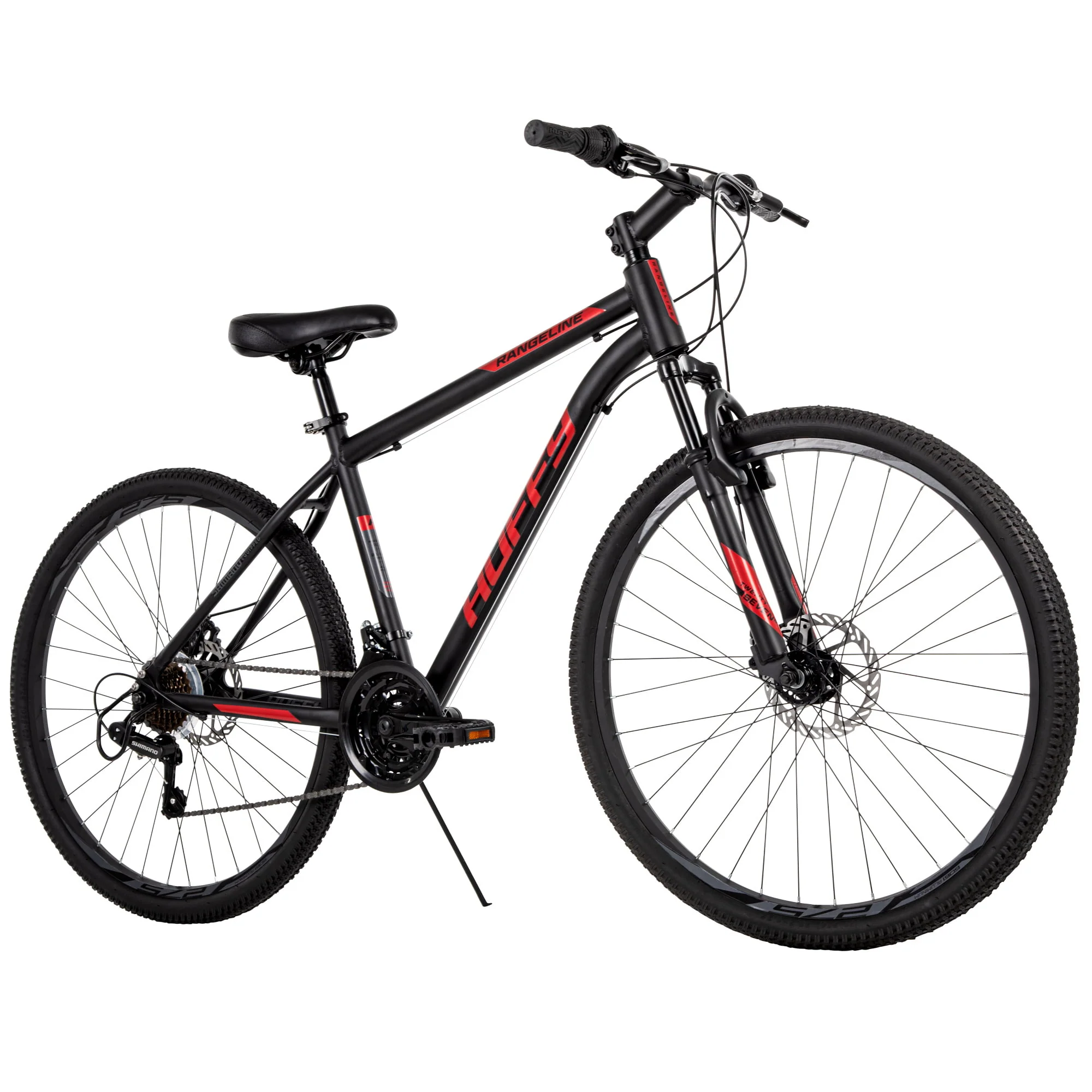 27.5 in. Rangeline Men's Mountain Bikes, Black and Red