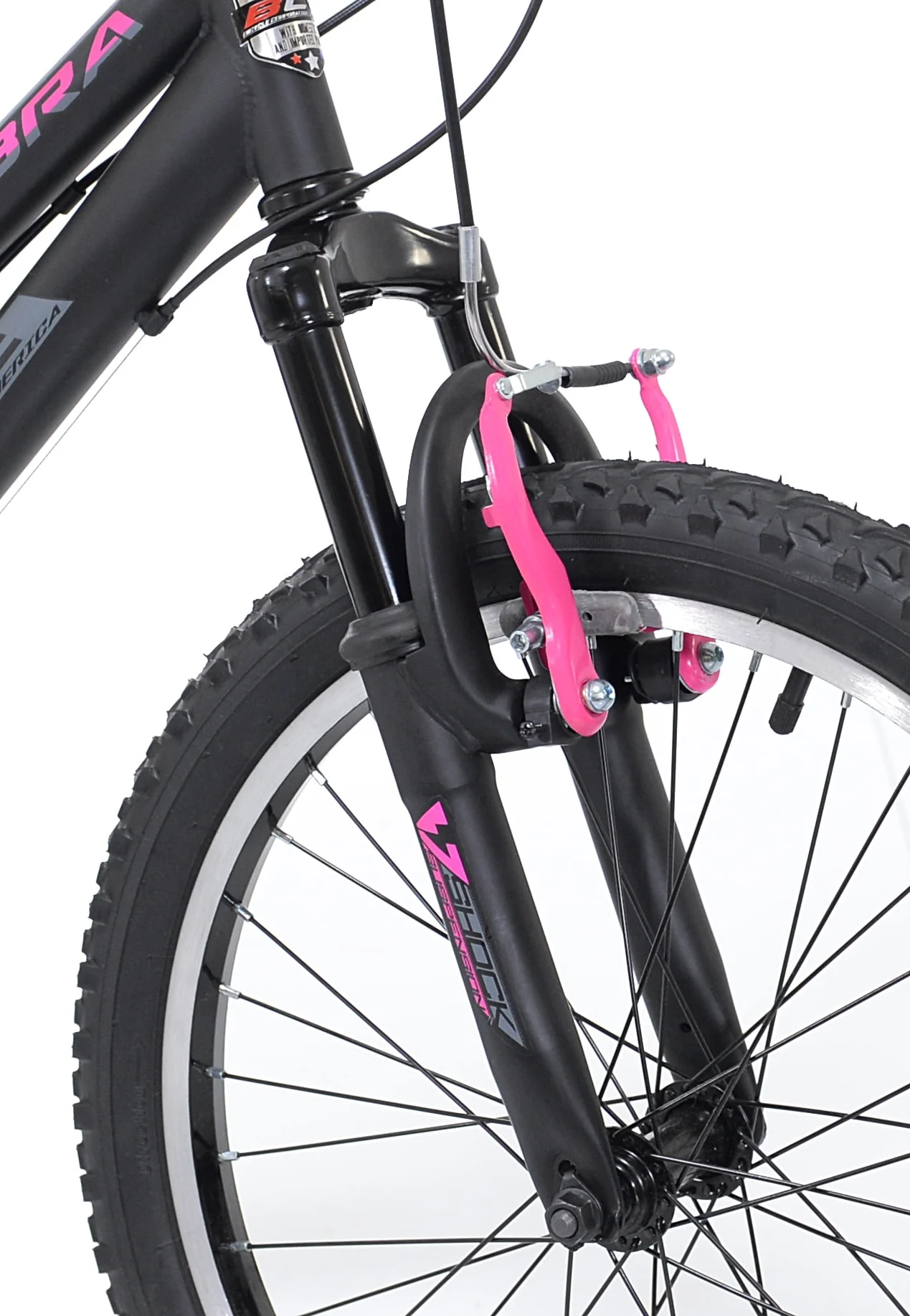 20-inch Girl's Kobra Mountain Child Bicycle, Black/Pink