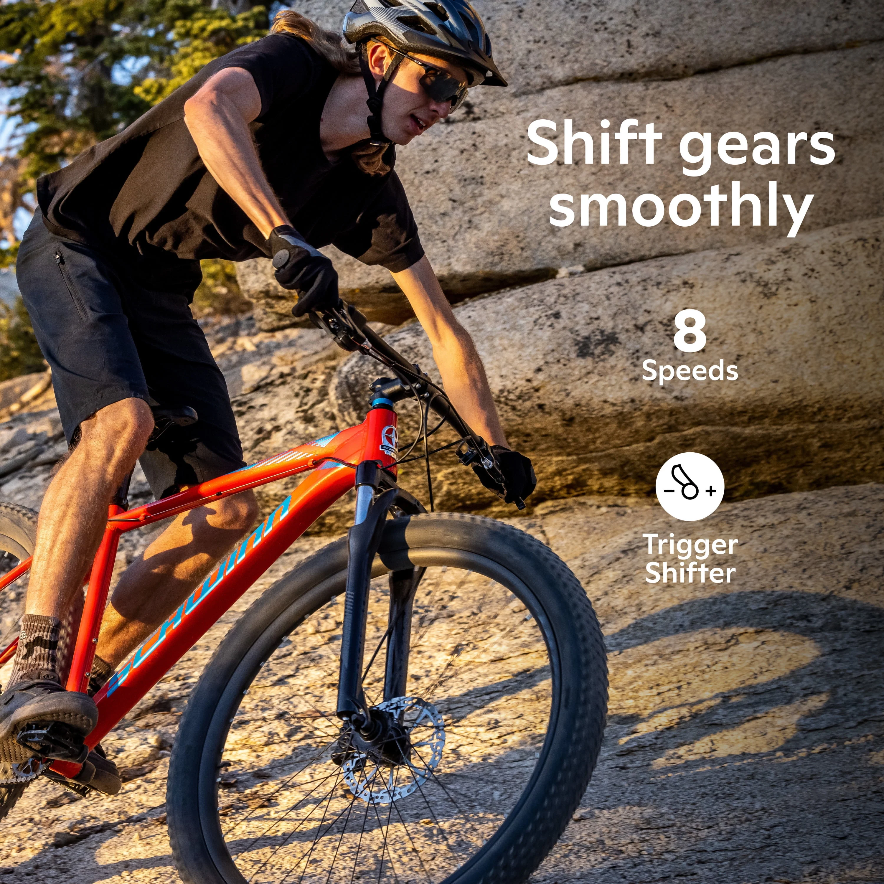 29-in. Axum DP Mens Mountain Bike, Red, 19-in. Frame