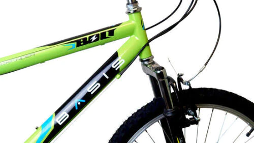 Basis Bolt Mountain Bike Junior Boys Hardtail MTB 24" Wheel 18 Speed Green
