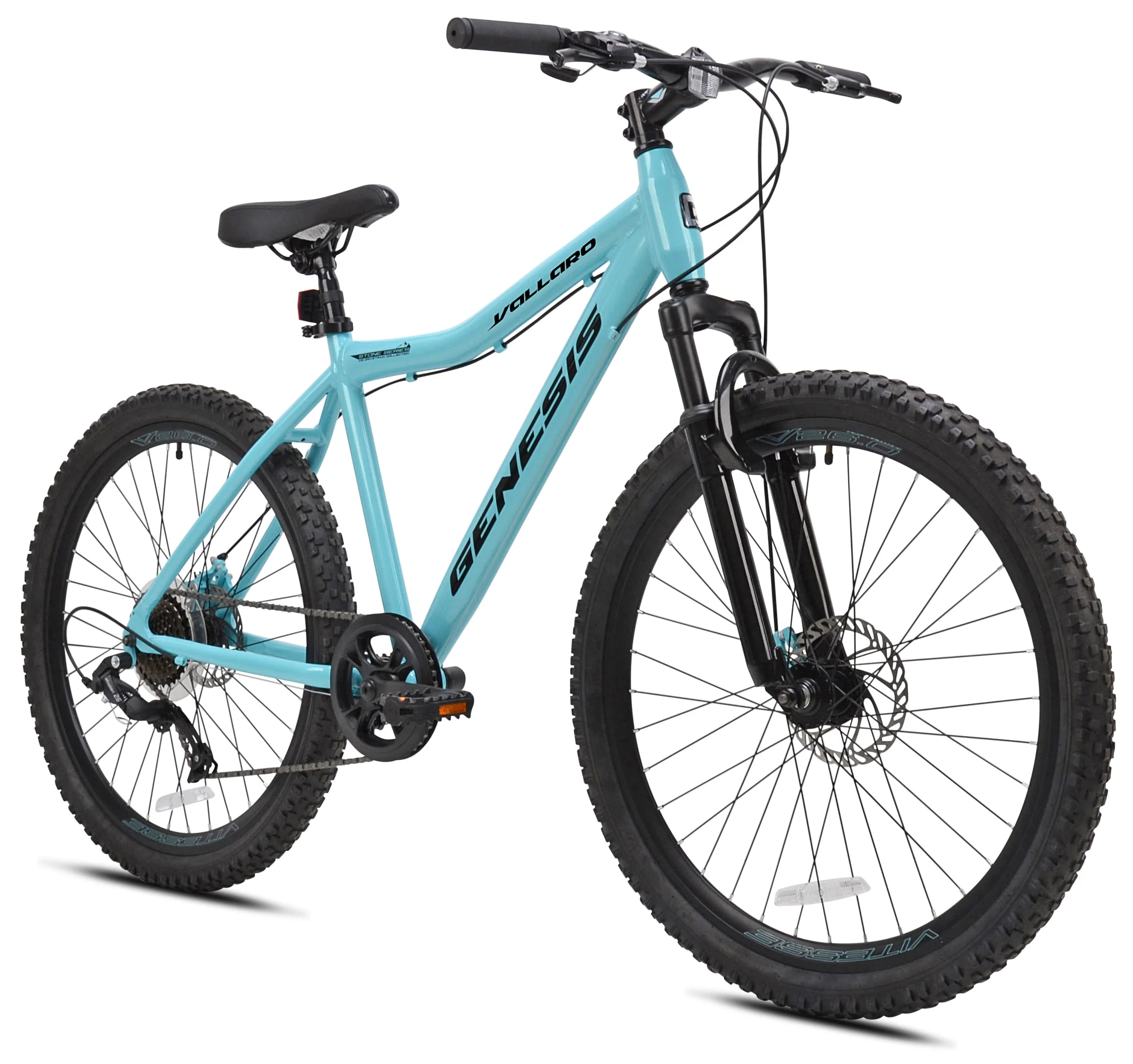 26-inch Vallaro Women's Aluminum Mountain Bike, Light Blue