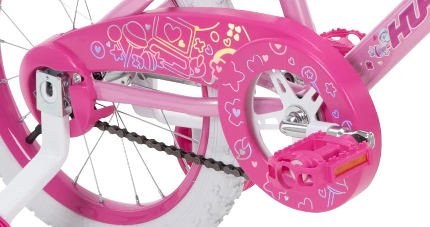Huffy 16 Inch Sea Star Girl's Bike, Pink Bubble Gum