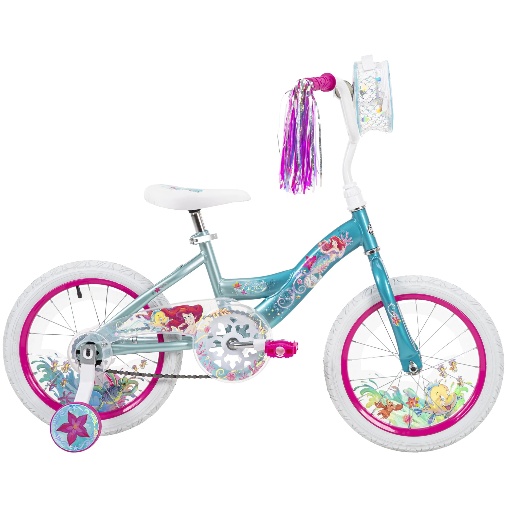 Huffy Disney the Little Mermaid 16 in. Blue Sidewalk Bicycle for Girls, Ages 4+ Years