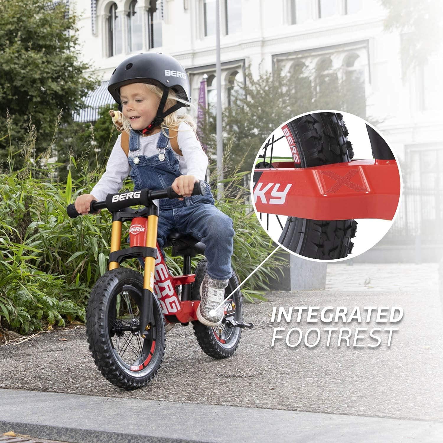 berg biky cross green balance bike - lightweight toddler bike - easy to use mini bike - ages 2.5-5