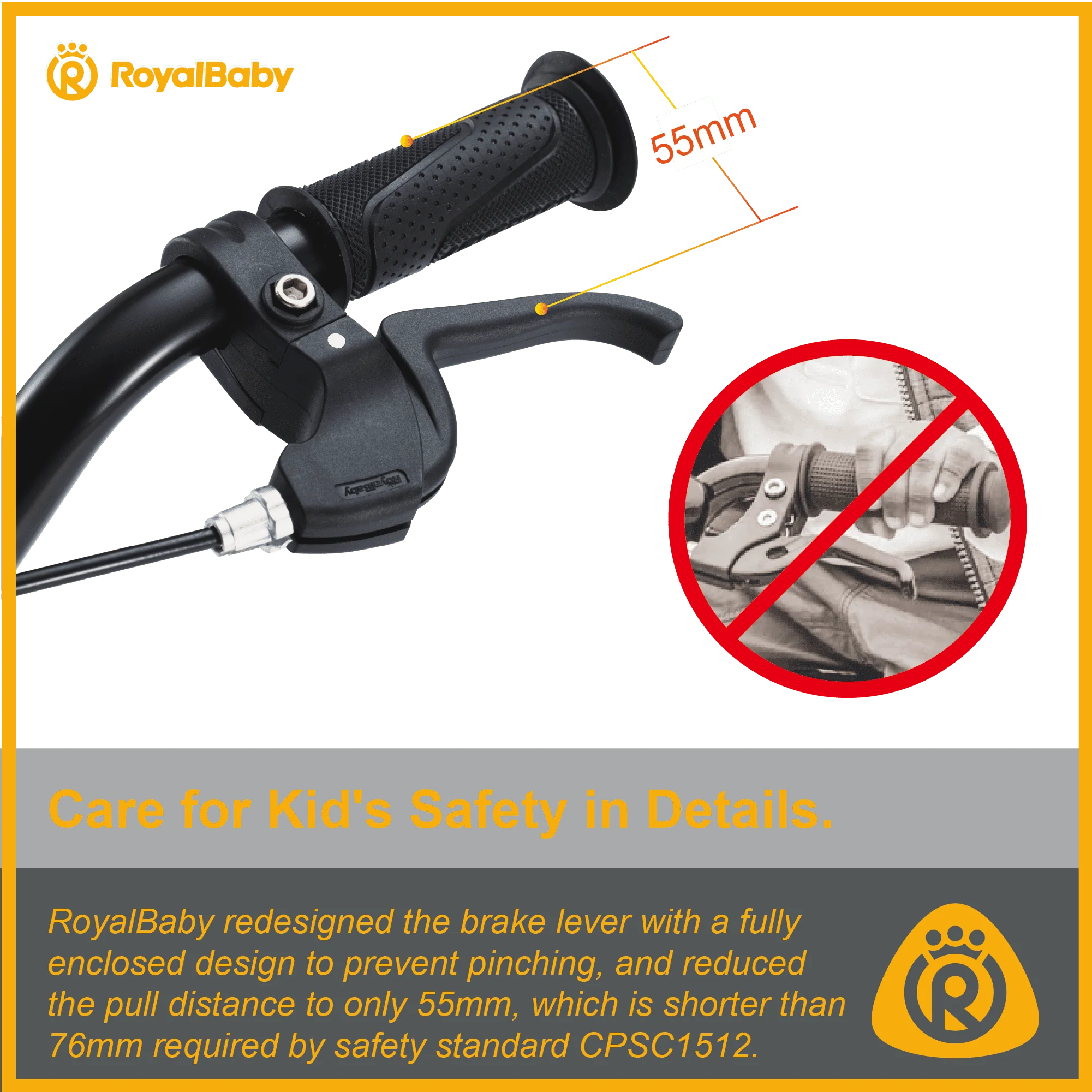 Royalbaby Boys Girls Kids Bike 12 In BMX Freestyle Black 2 Hand Brakes Bicycles with Training Wheels Child Bicycle