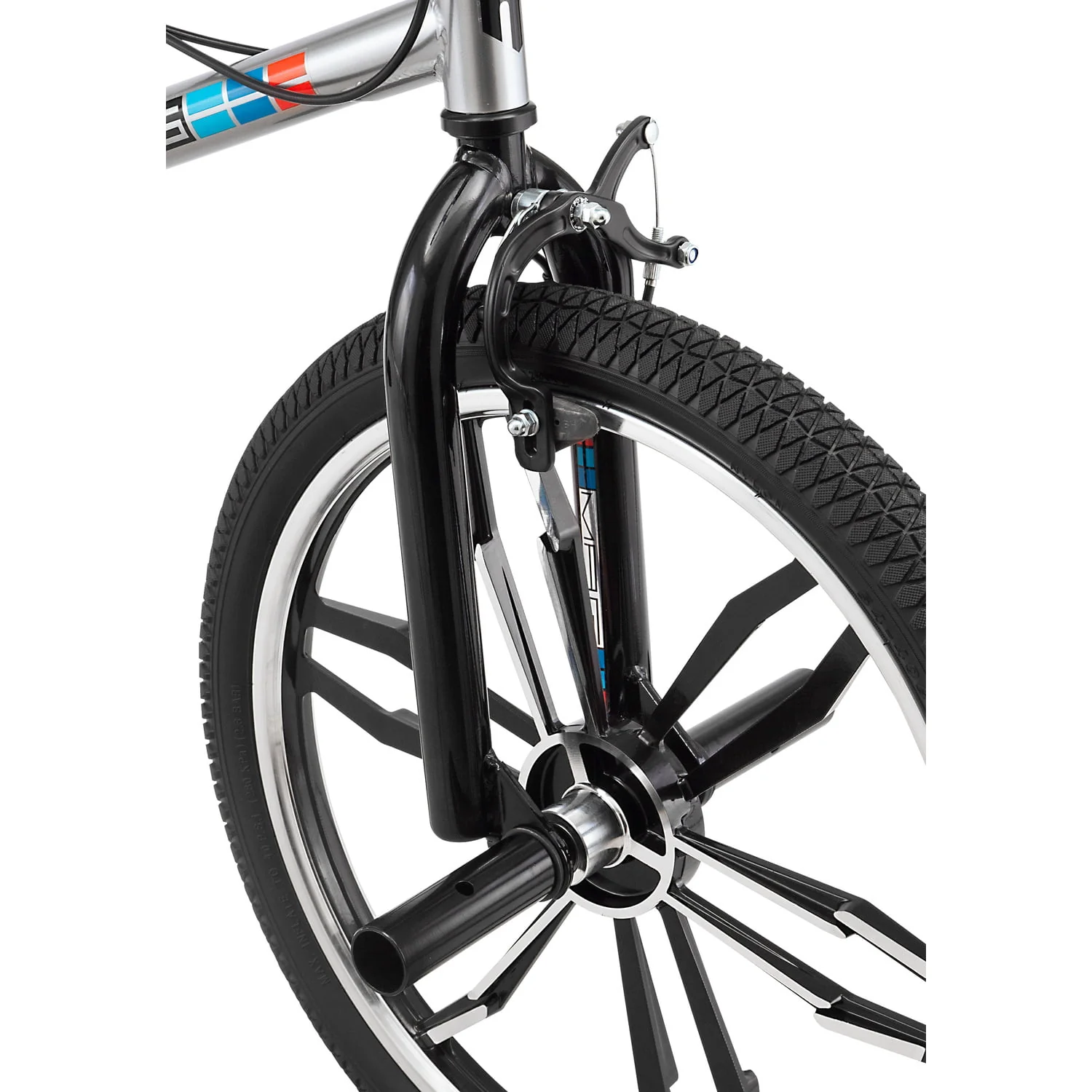 Mongoose Mongoose Grid Mag BMX Freestyle Bike, 20-Inch Wheels, Single Speed, Silver