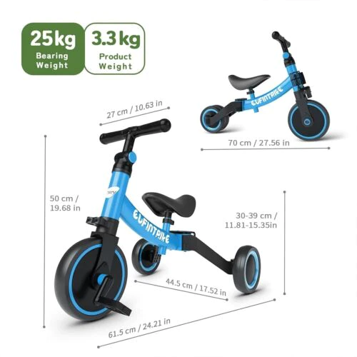 Adjustable 5-in-1 Toddler Bike for Safe and Comfortable Riding L2.71