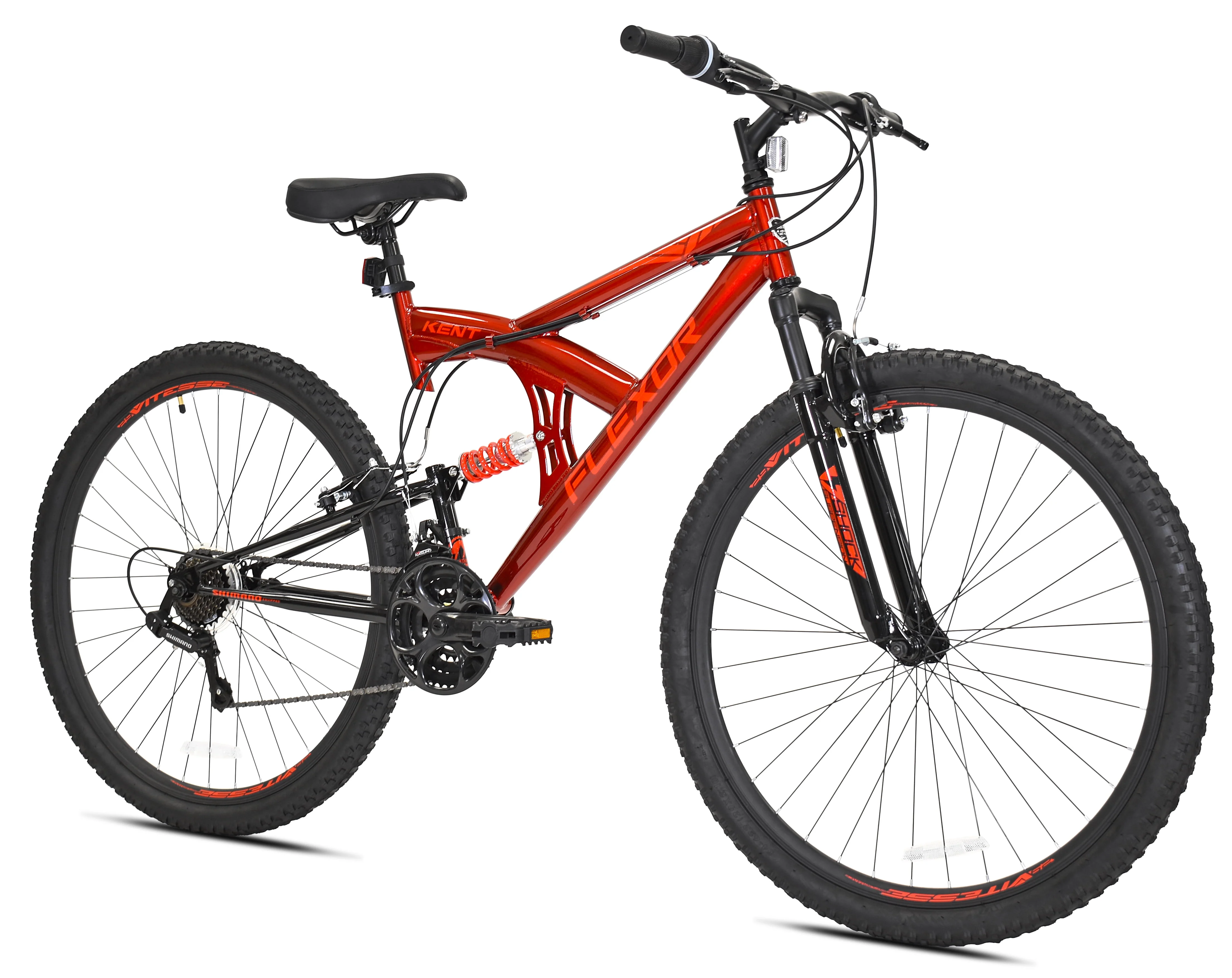29 in. Flexor Men's Dual Suspension Mountain Bike, Red
