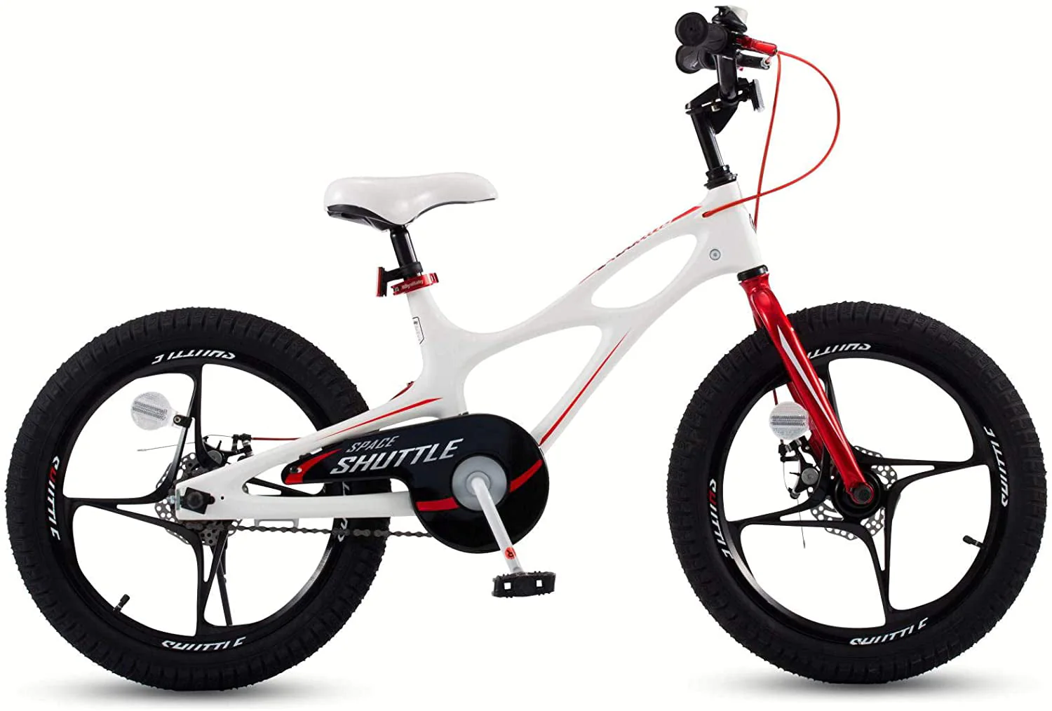 RoyalBaby 18 inch Magnesium Space Shuttle Kid's Bike, White