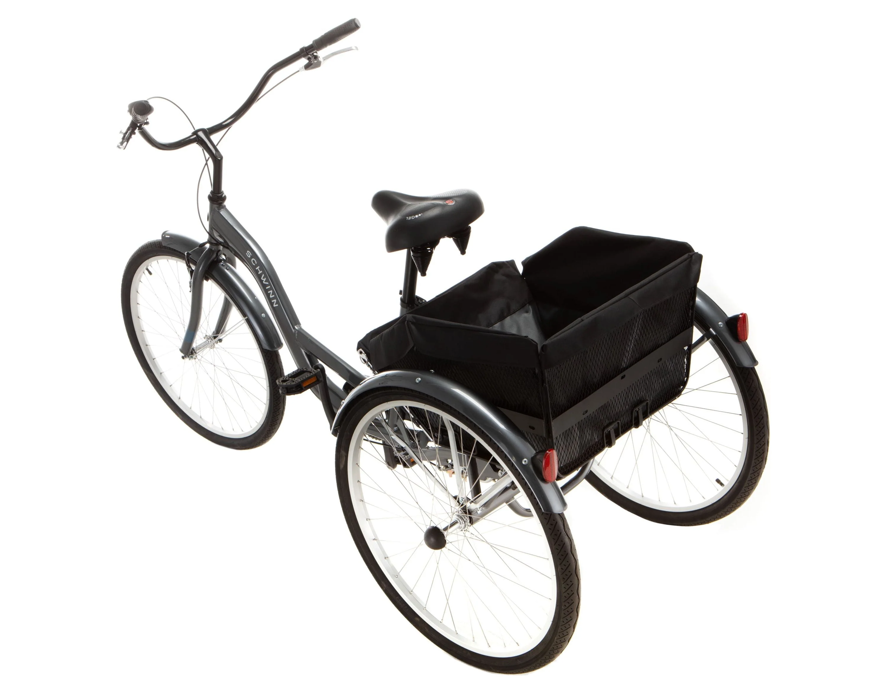 Schwinn Meridian Adult Tricycle, Single Speed, 26-inch Wheels, Grey