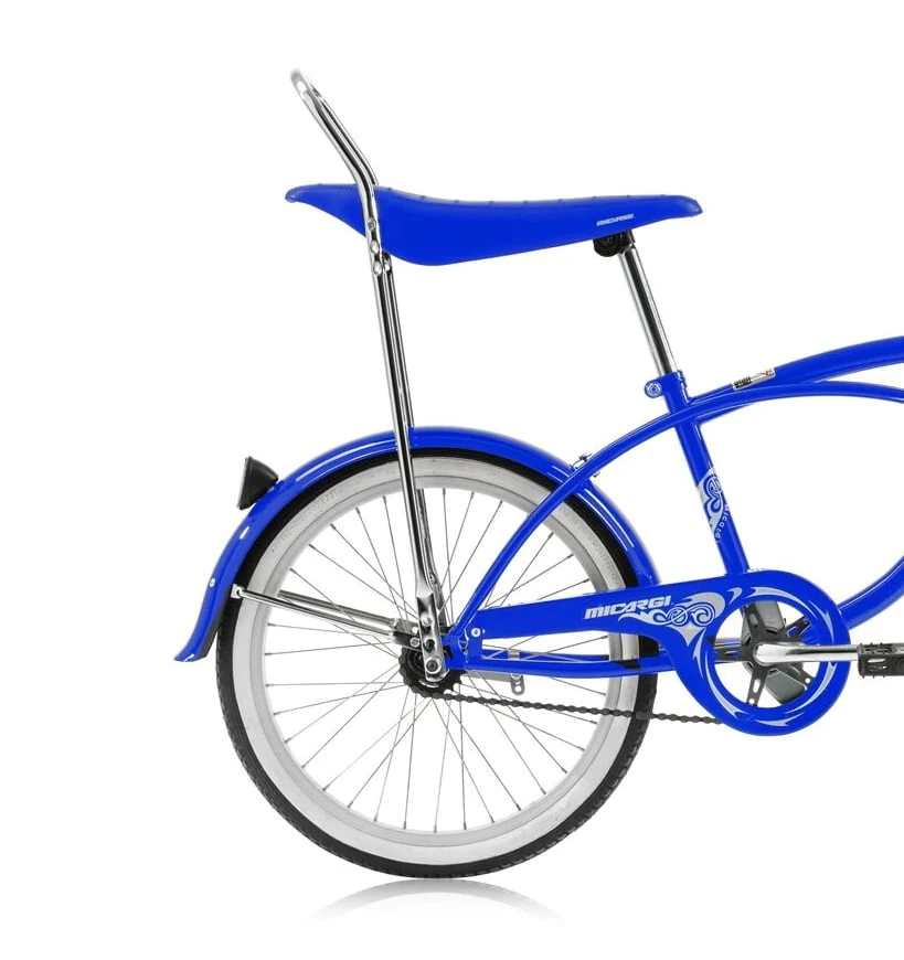 Wonder Wheels 20 In. Beach Cruiser Lowrider Coaster Brake Single Speed Bicycle, Bike With Banana Seat Stainless Steel Spokes One Piece Crank Alloy Rims 36 H - Red