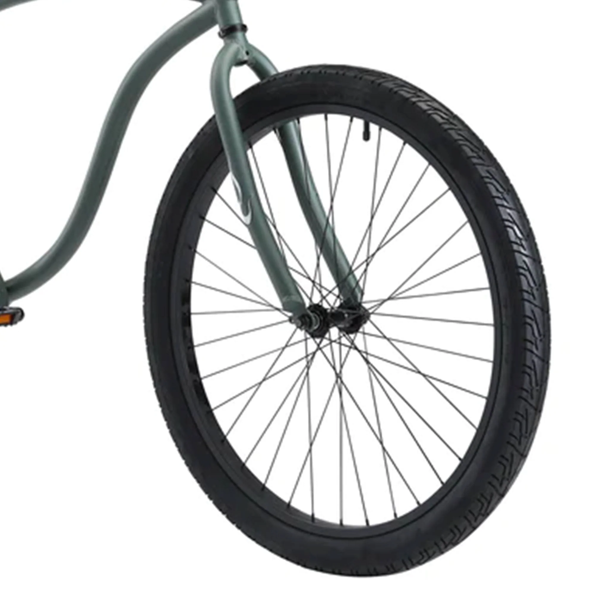 Firmstrong Bruiser Single Speed Men's 26 In Beach Cruiser Bike, Army Green